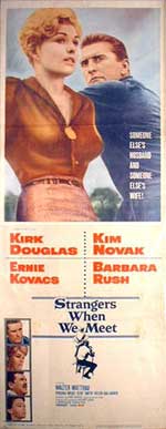 L'affiche de "Strangers When We Meet" avec la belle Kim Novak